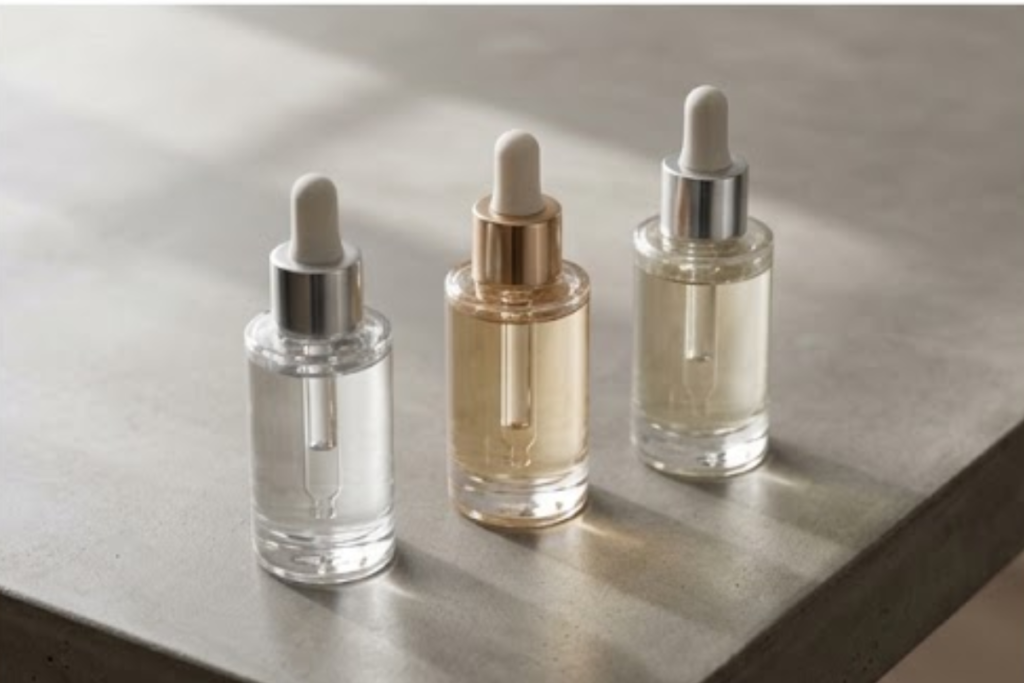 Expensive skincare products and ingredient-focused routines