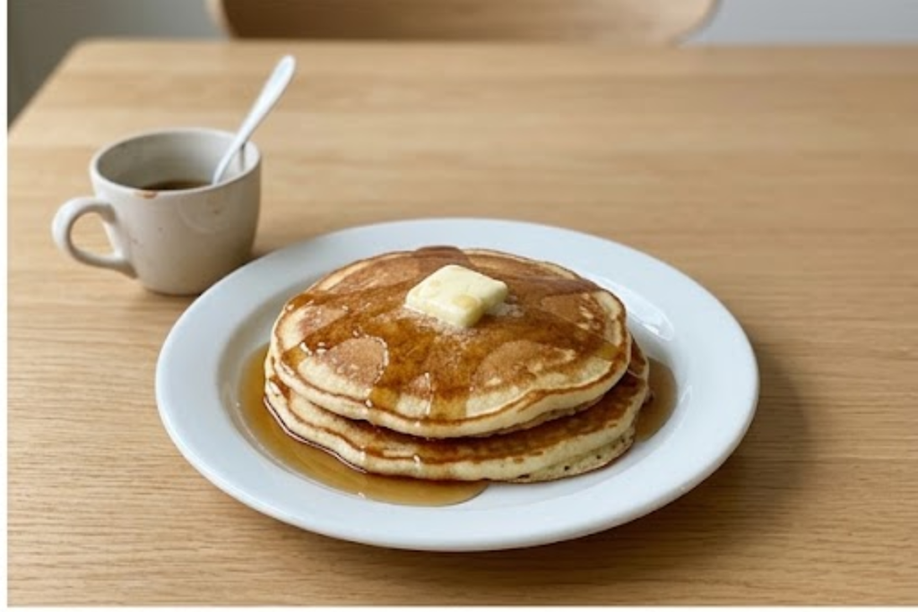 Breakfast food calories from pancakes and toppings