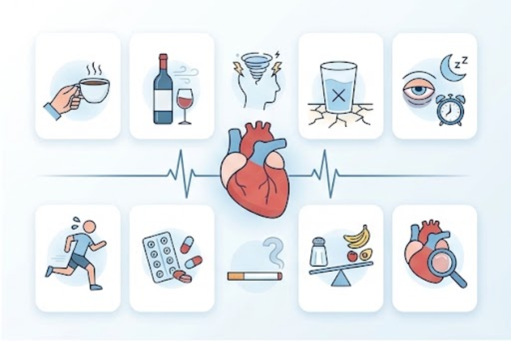 Common AFib triggers that may affect heart rhythm
